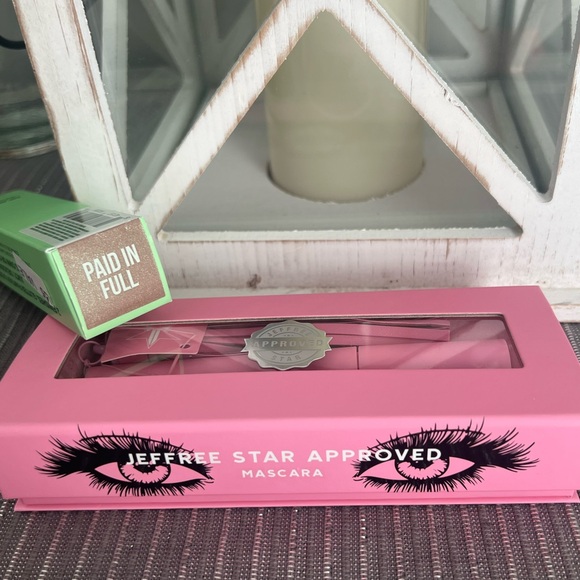 NIB Jeffrey Star 2pc set Mascara Black and The Gloss Paid in Full Lip gloss - Picture 2 of 10
